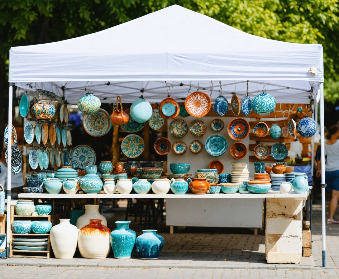 Tradičný jarmok s remeselnými výrobkami